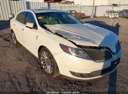 2013 LINCOLN MKS White  Gasoline 1LNHL9DK3DG601941 photo #1