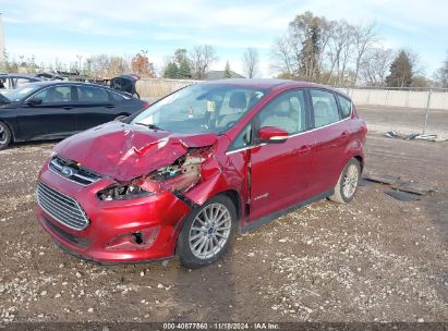 2013 FORD C-MAX HYBRID SEL Red  Hybrid 1FADP5BU7DL514609 photo #3