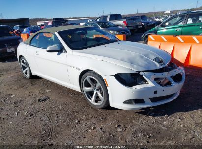 2010 BMW 650I White  Gasoline WBAEB5C50AC225777 photo #1