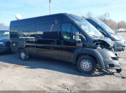 2020 RAM PROMASTER 3500 CARGO VAN HIGH ROOF 159 WB EXT Black  Flexible Fuel 3C6URVJG0LE138589 photo #1