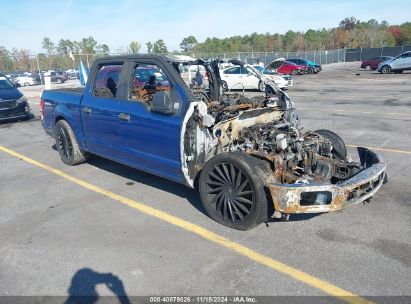 2018 FORD F-150 XL Blue  Gasoline 1FTEW1CP8JKC68903 photo #1