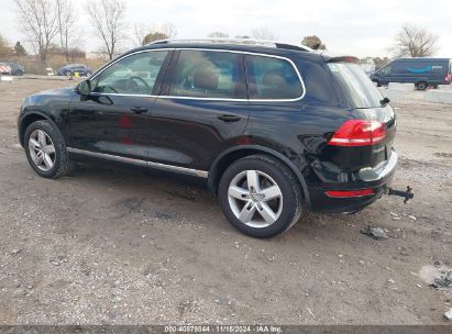 2012 VOLKSWAGEN TOUAREG VR6 LUX Black  Gasoline WVGFF9BP9CD003463 photo #4