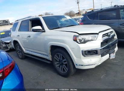 2023 TOYOTA 4RUNNER LIMITED White  Gasoline JTEKU5JRXP6120592 photo #1