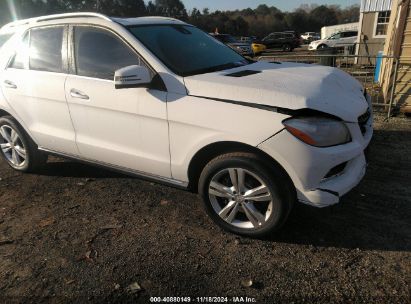 2015 MERCEDES-BENZ ML 350 White  Gasoline 4JGDA5JB8FA610772 photo #1