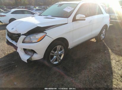 2015 MERCEDES-BENZ ML 350 White  Gasoline 4JGDA5JB8FA610772 photo #3