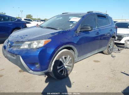 2015 TOYOTA RAV4 LE Blue  Gasoline 2T3ZFREV5FW204926 photo #3