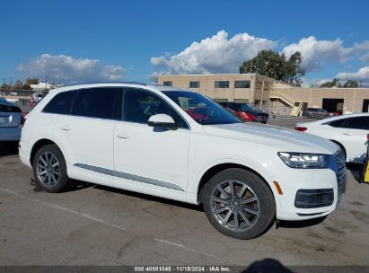 2019 AUDI Q7 45 PREMIUM White  Gasoline WA1LHAF72KD030056 photo #1