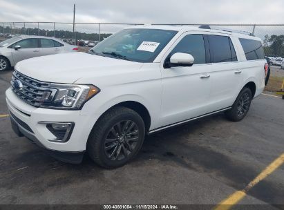 2021 FORD EXPEDITION LIMITED MAX White  Gasoline 1FMJK2AT0MEA25763 photo #3