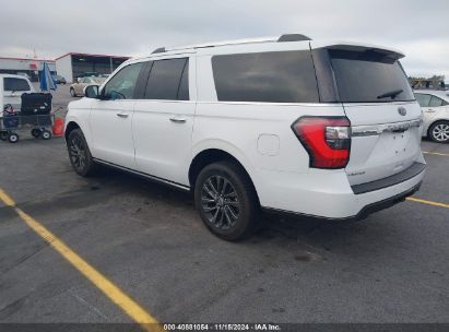 2021 FORD EXPEDITION LIMITED MAX White  Gasoline 1FMJK2AT0MEA25763 photo #4