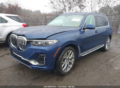 2020 BMW X7 XDRIVE40I Blue  Gasoline 5UXCW2C0XL9B44546 photo #3