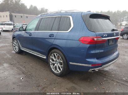 2020 BMW X7 XDRIVE40I Blue  Gasoline 5UXCW2C0XL9B44546 photo #4