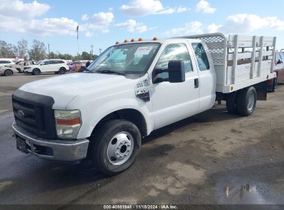 2008 FORD F-350 CHASSIS LARIAT/XL/XLT White  Diesel 1FDWX36R48EB78209 photo #3