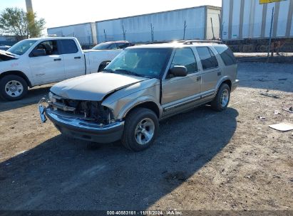 2001 CHEVROLET BLAZER LT Silver  Gasoline 1GNDT13W91K244709 photo #3