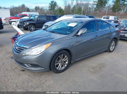 2014 HYUNDAI SONATA GLS Gray  Gasoline 5NPEB4ACXEH891232 photo #3