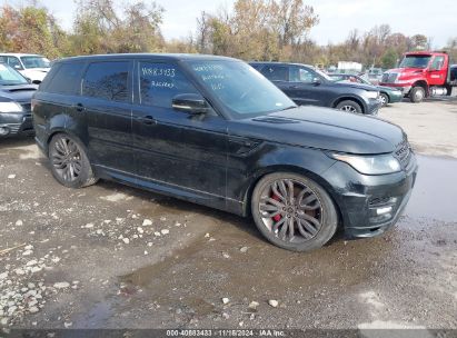 2016 LAND ROVER RANGE ROVER SPORT 3.0L V6 SUPERCHARGED HSE Black  Gasoline SALWS2PF7GA101642 photo #1