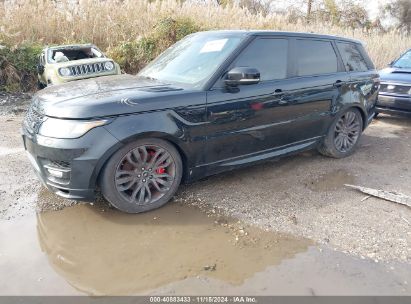 2016 LAND ROVER RANGE ROVER SPORT 3.0L V6 SUPERCHARGED HSE Black  Gasoline SALWS2PF7GA101642 photo #3