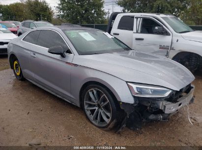 2018 AUDI A5 2.0T PREMIUM Silver  Gasoline WAUTNAF56JA071879 photo #1