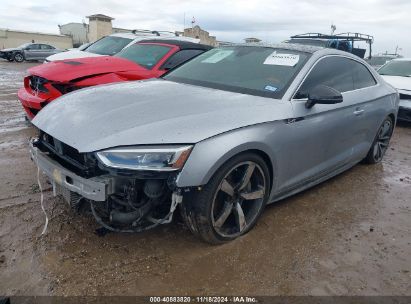 2018 AUDI A5 2.0T PREMIUM Silver  Gasoline WAUTNAF56JA071879 photo #3