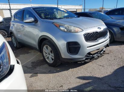 2017 KIA SPORTAGE LX Silver  Gasoline KNDPM3AC9H7114692 photo #1