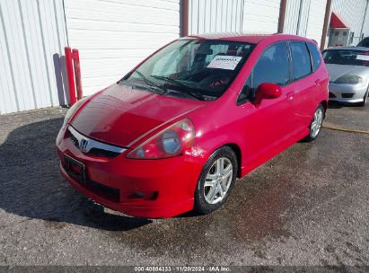 2007 HONDA FIT SPORT Red  gas JHMGD38697S040913 photo #3