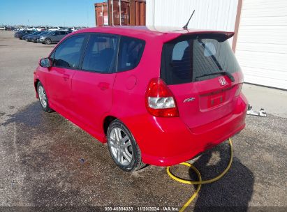 2007 HONDA FIT SPORT Red  gas JHMGD38697S040913 photo #4