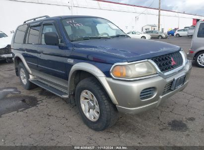 2001 MITSUBISHI MONTERO SPORT XLS Blue  Gasoline JA4MT31H41P005347 photo #1