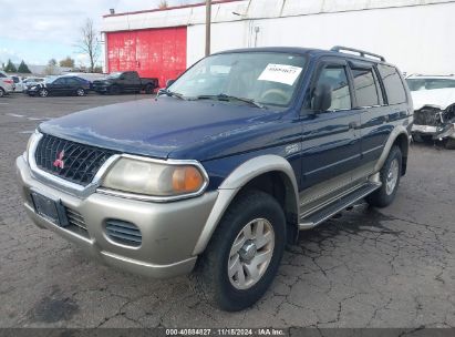 2001 MITSUBISHI MONTERO SPORT XLS Blue  Gasoline JA4MT31H41P005347 photo #3