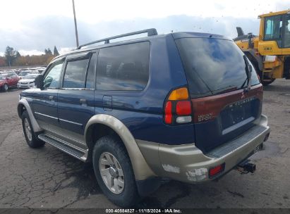 2001 MITSUBISHI MONTERO SPORT XLS Blue  Gasoline JA4MT31H41P005347 photo #4