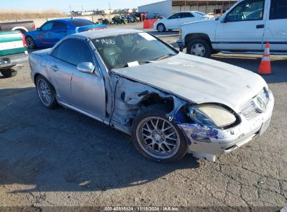 2001 MERCEDES-BENZ SLK 320 Silver  Gasoline WDBKK65F21F224631 photo #1