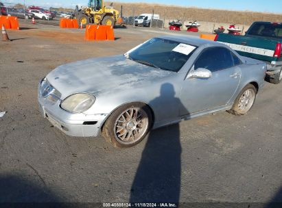 2001 MERCEDES-BENZ SLK 320 Silver  Gasoline WDBKK65F21F224631 photo #3