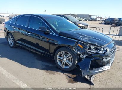 2018 HYUNDAI SONATA SEL Black  Gasoline 5NPE34AF0JH656467 photo #1