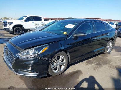 2018 HYUNDAI SONATA SEL Black  Gasoline 5NPE34AF0JH656467 photo #3