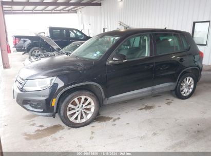 2014 VOLKSWAGEN TIGUAN SE Black  Gasoline WVGAV3AX5EW568117 photo #3