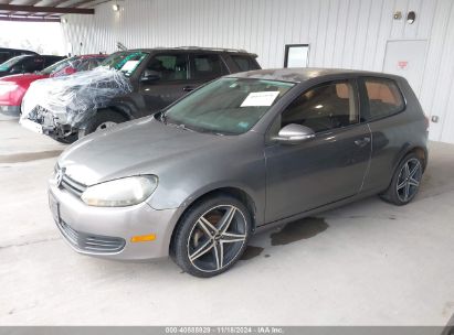 2010 VOLKSWAGEN GOLF 2-DOOR Gray  Gasoline WVWBA7AJ7AW303152 photo #3