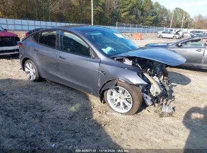 2023 TESLA MODEL Y AWD/LONG RANGE DUAL MOTOR ALL-WHEEL DRIVE Gray  Electric 7SAYGDEE7PA156106 photo #1