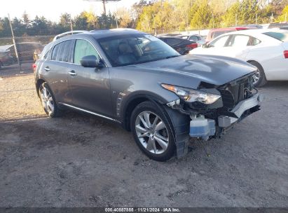 2014 INFINITI QX70 Gray  Gasoline JN8CS1MW1EM411665 photo #1