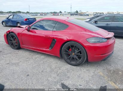 2018 PORSCHE 718 CAYMAN GTS Red  Gasoline WP0AB2A80JK279454 photo #4