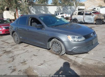 2012 VOLKSWAGEN JETTA 2.0L S Gray  Gasoline 3VW2K7AJ8CM384014 photo #1