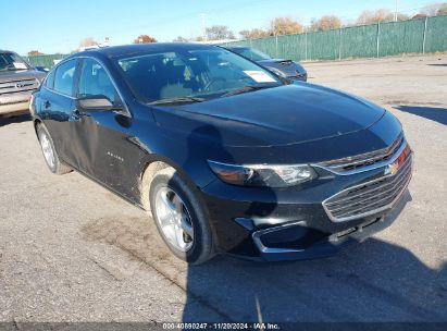 2017 CHEVROLET MALIBU LS Black  Gasoline 1G1ZB5ST1HF177003 photo #1