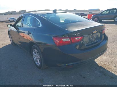 2017 CHEVROLET MALIBU LS Black  Gasoline 1G1ZB5ST1HF177003 photo #4