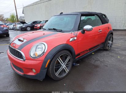 2010 MINI COOPER S Red  Gasoline WMWMS3C53ATZ85511 photo #3