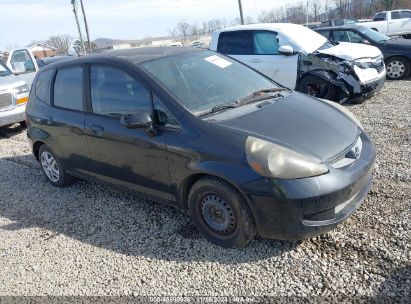 2007 HONDA FIT Black  Gasoline JHMGD38417S002137 photo #1