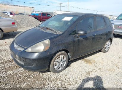 2007 HONDA FIT Black  Gasoline JHMGD38417S002137 photo #3