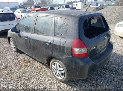 2007 HONDA FIT Black  Gasoline JHMGD38417S002137 photo #4