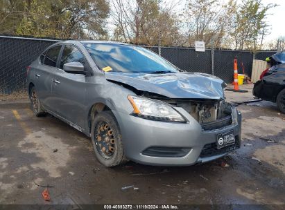 2014 NISSAN SENTRA SV Gray  Gasoline 3N1AB7AP4EL633777 photo #1