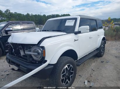 2024 FORD BRONCO OUTER BANKS White  Gasoline 1FMEE8BP2RLA20287 photo #3