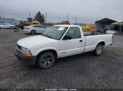 2001 CHEVROLET S-10 White  Gasoline 1GCCS14W018166811 photo #3