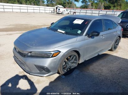 2022 HONDA CIVIC SPORT Silver  Gasoline 2HGFE2F50NH557926 photo #3