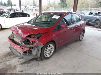 2017 FORD C-MAX HYBRID SE Red  Hybrid 1FADP5AU2HL119227 photo #3