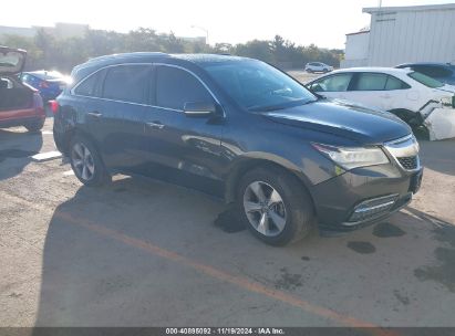 2014 ACURA MDX Gray  Gasoline 5FRYD4H29EB017276 photo #1